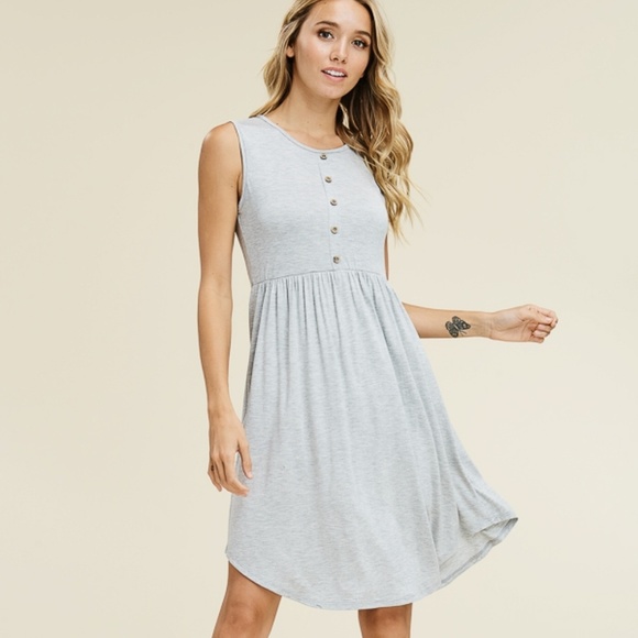 {1 left} Blue Midi Dress - Picture 4 of 5